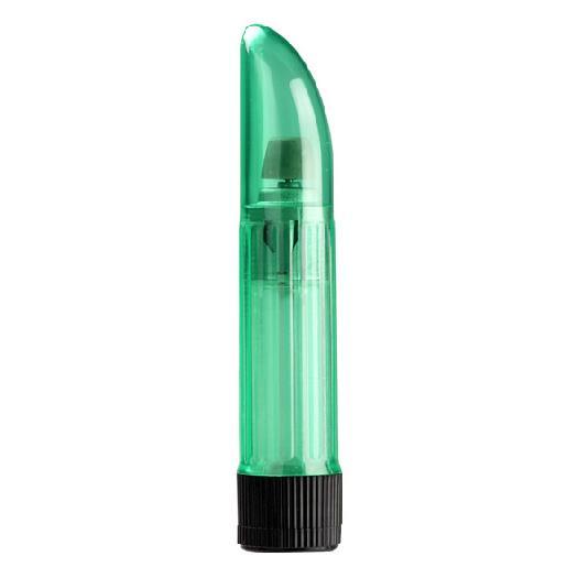 Crystal Clear Ladyfinger Vibrator Green