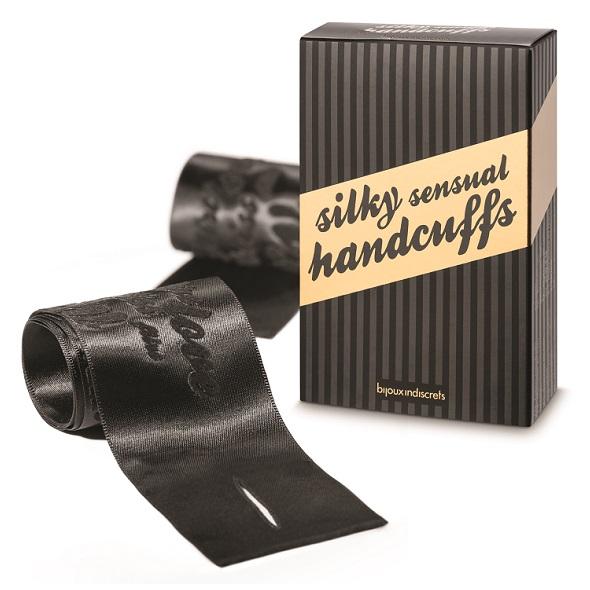 Bijoux Indiscrets – Silky Sensual Handcuffs Black