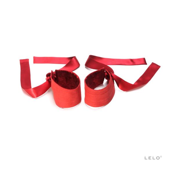 Lelo – Etherea Silk Cuffs Red