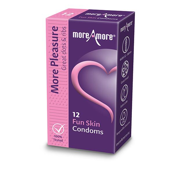 MoreAmore – Condom Fun Skin 12 pcs