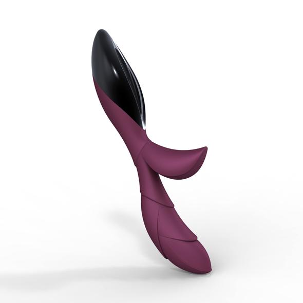 ZINI – Hua Rabbit Vibrator Dark Wine & Black