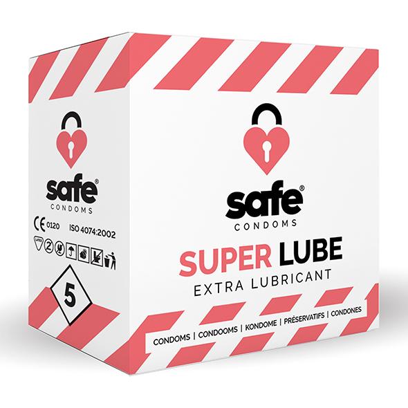 Safe – Super Lube Condoms Extra Lubricant 5 pcs