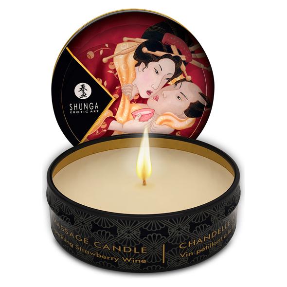 Shunga – Mini Massage Candle Strawberry 30 ml