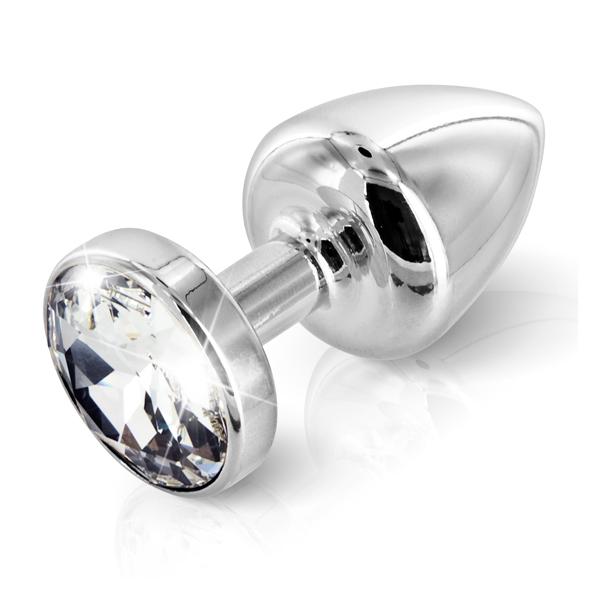 Diogol – Anni Butt Plug Round Silver Plated 30 mm