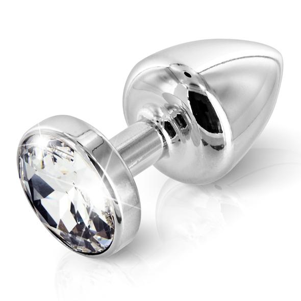 Diogol – Anni Butt Plug Round Silver Plated 35 mm