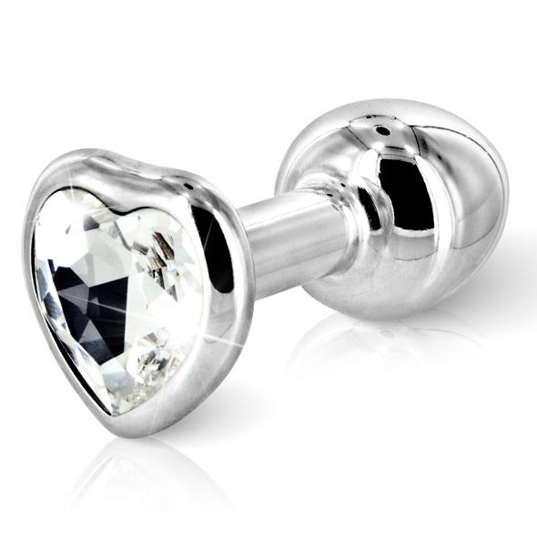 Diogol – Anni Butt Plug Heart Silver 35 mm