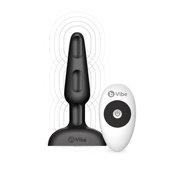 B-Vibe – Trio Remote Control Butt Plug Black