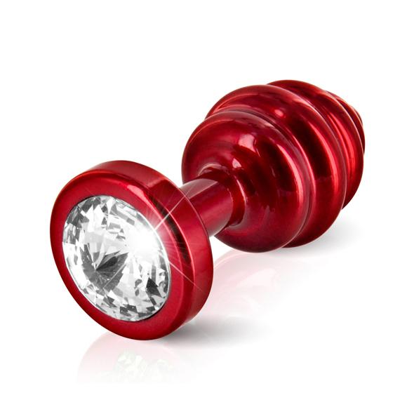 Diogol – Ano Butt Plug Ribbed Red 25 mm