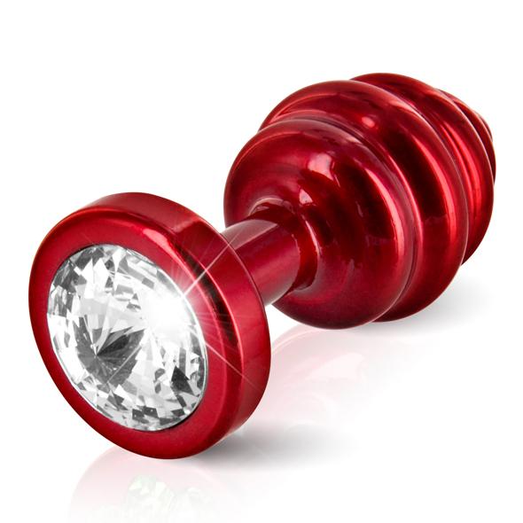 Diogol – Ano Butt Plug Ribbed Red 35 mm