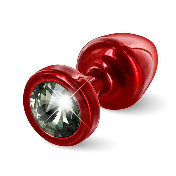 Diogol – Anni Butt Plug Round 25 mm Red & Black