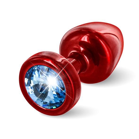 Diogol – Anni Butt Plug Round 25 mm Red & Blue