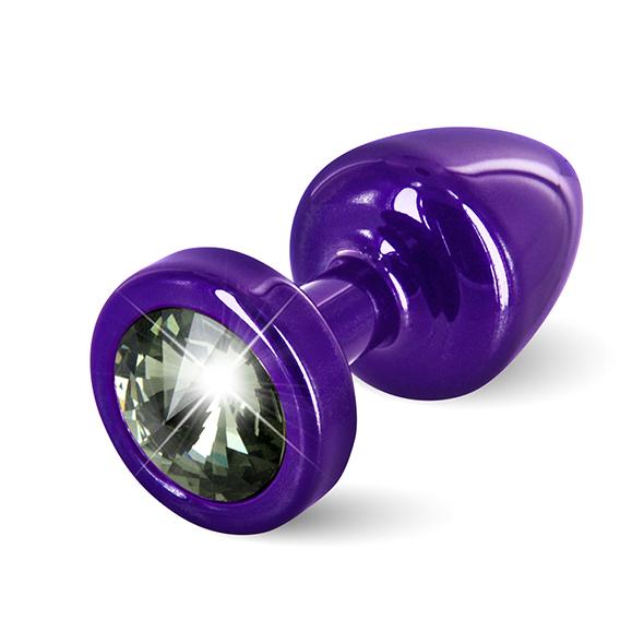 Diogol – Anni Butt Plug Round 25 mm Purple & Black