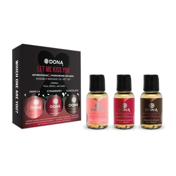 Dona – Massage Gift Set Flavored (3 x 30 ml)