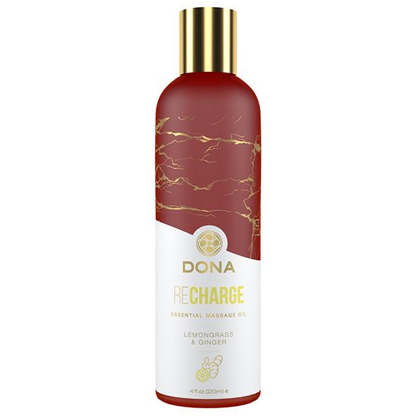 Dona – Essential Massage Oil Recharge Lemongrass & Ginger 120 ml