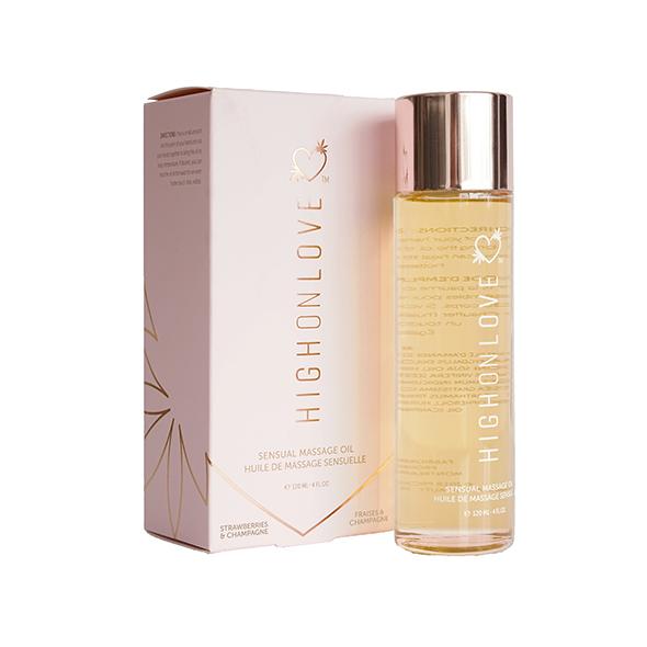 HighOnLove – Massage Oil Strawberries & Champagne 120 ml