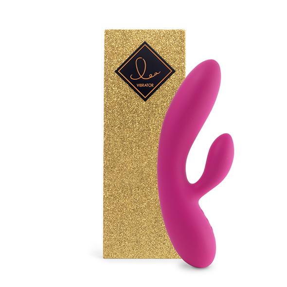 FeelzToys – Lea Rabbit Vibrator Rubine Red (Glitter)