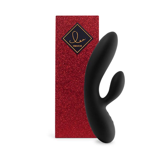 FeelzToys – Lea Rabbit Vibrator Black (Glitter)