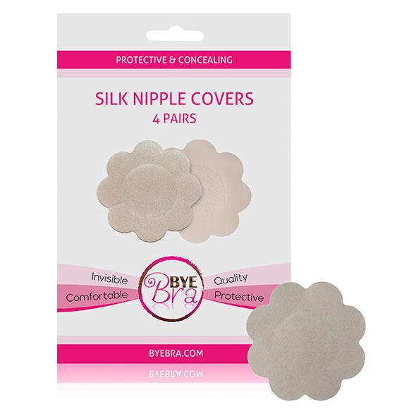 Bye Bra – Silk Nipple Covers Nude 4 Pairs