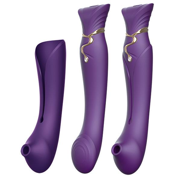 Zalo – Queen Set G-Spot Pulsewave Vibrator Twilight Purple